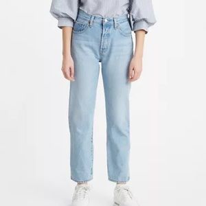 Levi’s 501 original cropped women’s jeans.